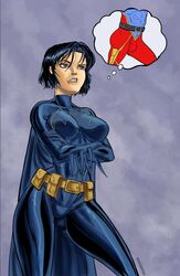 1boy 1boy1girl 1girls abs aroused aroused_female asian asian_female batgirl batgirl_(cassandra_cain) batman_(series) big_breasts biting_lip biting_own_lip bob_cut breasts bulge cassandra_cain conner_kent crotch crotch_rope dc_comics female horny horny_female imagining kon-el lust package short_hair sketchatron superboy superheroine superman_(series) thinking_about_another thinking_of_someone_else thirsty tight_clothing wanting_sex ziggysketch rating:Explicit score:18 user:Zempso