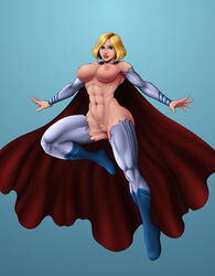 1girls abs alternate_costume alternate_version_available babyboombala big_breasts blonde_hair blue_boots blue_eyes bobcut cape dc dc_comics dc_extended_universe edit exposed_breasts exposed_pussy female_only kara_zor-l karen_starr muscles muscular muscular_female power_girl red_cape solo solo_female superman_(cosplay) symbol-shaped_pubic_hair tagme third-party_edit torn_bodysuit torn_clothes trimmed_pubic_hair white_bodysuit rating:Explicit score:18 user:Lewdizh