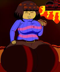 1girls 2d big_ass big_butt brown_hair closed_eyes expansion female frisk hyper hyperdetermined short_hair shorts solo sweater tagme thick thick_ass thick_thighs thighs toby_fox undertale undertale_(series) wide_hips wide_thighs rating:Questionable score:10 user:MoebiusXD