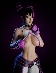 1girls 3d alicecry crop_top female female_only flashing flashing_breasts juri_han no_bodypaint solo street_fighter street_fighter_6 tagme underboob rating:Explicit score:120 user:MrHell