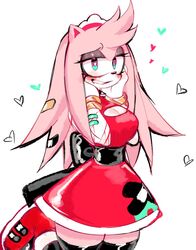 alternate_breast_size alternate_costume alternate_hairstyle amy_rose anthro bandage bandages black_eyeshadow blood bracelet bracelets breasts cleavage clothed clothing collar embarrassed female heart long_hair looking_at_viewer lovesick_amy mashed pink_hair red_dress scar scars smile solo sonic_(series) sonic_the_hedgehog_(series) spiked_collar stockings teeth tiara tied_clothing usa37107692 yandere rating:Safe score:166 user:Leandro12