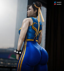 1girls 3d ass big_ass chun-li female female_only fully_clothed solo street_fighter street_fighter_iv street_fighter_v tekonsfw tight_clothing rating:Questionable score:70 user:Crcole331