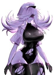 1girls big_breasts black_gloves black_sclera breasts clothed clothing curvy female five_nights_at_freddy's genderswap_(mtf) gloves hair_over_one_eye hat hourglass_figure huge_breasts jacket large_breasts long_hair looking_at_viewer navel one_eye_obstructed purple_guy_(fnaf) purple_hair purple_hat purple_jacket ripped_clothing ripped_stockings rule_63 scottgames smile solo stockings thick_thighs usa37107692 wendy_afton white_eyes wide_hips william_afton rating:Questionable score:174 user:Leandro12