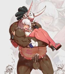 1boy 1female 1girls 1male absurd_res ahe_gao anal anal_orgasm anal_sex ass balls cum cum_in_ass dark-skinned_male dark_skin dominant_male elphelt_valentine excited female guilty_gear guilty_gear_strive high_heel_boots high_heels imagining interracial interracial_sex just_married light-skinned_female light_skin male married_couple nagoriyuki no_panties penis pool_tube_position pussy pussy_juice romantic romantic_couple sex size_difference skirt squirting squirting_from_anal thiccwithaq tongue_out uncensored v wholesome rating:Explicit score:697 user:Consoom