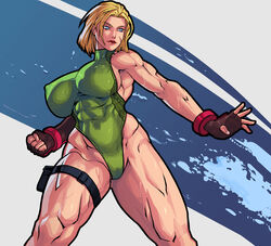 abs biceps big_breasts blonde_hair blue_eyes breasts busty cammy_white capcom equinox006 female female_focus female_only hourglass_figure large_breasts leotard lipstick muscle muscles muscular muscular_female muscular_legs muscular_thighs pinup scar short_hair standing street_fighter tagme thunder_thighs wide_hips rating:Explicit score:53 user:droid377