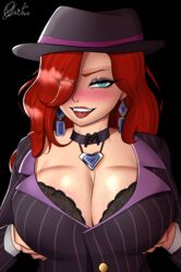 1girls aqua_eyes big_breasts blue_eyes bra clothed commission crime_city_miss_fortune female female_focus female_only league_of_legends light-skinned_female light_skin lingerie looking_at_viewer miss_fortune presenting presenting_breasts qiyarts riot_games smirk solo_female tagme rating:Questionable score:91 user:Qiya