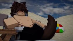 3d animated beach cat_ears cat_tail catboy elf_ears gab_(gabbers) gay horns kraxxcat male/male male_only no_sound roblox robloxian self_upload tagme video rating:Explicit score:128 user:deleted9360