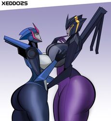 2girls airachnid arcee arcee_(prime) big_ass big_breasts female transformers transformers_prime xeddo rating:Explicit score:71 user:aBot