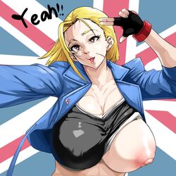 1girls alternate_breast_size artist_request big_breasts blonde_hair breasts busty cammy_white curvaceous curvy curvy_body curvy_female curvy_figure dkdkdondondon female_only huge_breasts large_breasts nipples scar solo street_fighter street_fighter_6 voluptuous rating:Explicit score:69 user:Rancegropor