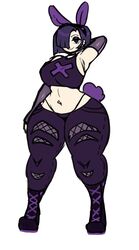 2d 2d_(artwork) big_breasts bunny_ears bunny_girl exposed_midriff goth goth_girl hair_over_one_eye huge_ass huge_thighs jeans midriff moxxypoxxy oc original_character purple_hair ripped_clothing slim_waist solo solo_female solo_focus standing thick thick_thighs thin_waist tight_clothing wide_hips rating:Questionable score:20 user:HyperTwink