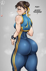 1girls 2022 absurd_res absurdres almualim ass ass_focus big_ass blue_clothing blush blushing bodysuit brown_eyes bubble_ass bubble_butt butt capcom chun-li curvy curvy_body curvy_female curvy_figure curvy_hips female female_focus female_only hair_bun hair_buns hair_ornament hi_res high_resolution highres large_ass large_butt looking_to_the_side pear-shaped_figure pear_shaped round_ass round_butt side_view simple_background small_waist solo solo_female solo_focus spiked_bracelet street_fighter street_fighter_6 street_fighter_alpha_3 street_fighter_v sweat sweaty sweaty_body text thick_ass thick_thighs thighs thunder_thighs tight_clothing toned toned_ass toned_back toned_body toned_female toned_legs viewed_from_behind white_background wide_hips wide_thighs wrist_cuffs yoga_pants rating:Questionable score:288 user:Jamal_Laquari