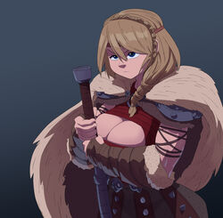 1girls armor armored astrid_hofferson axe big_breasts blonde_hair blue_eyes boob_window braid braided_hair braided_ponytail breasts cleavage cleavage_cutout cleavage_window coolerinker curvaceous curvy curvy_body curvy_female curvy_figure dreamworks female female_focus female_only hair_braid hairband holding_weapon hourglass_figure how_to_train_your_dragon inker_comics inkershike light-skinned_female light_skin long_hair no_sleeves_shirt non-nude ponytail red_clothing red_shirt shoulder_pads simple_background solo solo_female viking voluptuous voluptuous_female weapon white_skin rating:Questionable score:167 user:MrSeyker