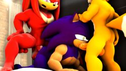 3d anal anal_sex anthro anthro_on_anthro balls big_balls blowjob cum cum_in_mouth cum_inside doggy_position echidna fox gay hedgehog knuckles_the_echidna male/male/male male_only male_penetrated male_penetrating_male mobian nude penis sega sex small_balls sonic_(series) sonic_the_hedgehog sonic_the_hedgehog_(series) source_filmmaker tails tails_the_fox team_sonic threesome trio vein veiny_penis wector yaoi rating:Explicit score:33 user:TypedDuke