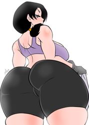 1girls annoyed annoyed_expression athletic athletic_female big_ass big_butt bike_shorts black_hair blue_eyes blush blush blush_lines bra camel_toe cameltoe dragon_ball dragon_ball_z female female_focus fingerless_gloves full_color glaring glaring_at_viewer hi_res high_resolution highres pov pranky simple_background solo solo_female spats thick thick_ass thick_thighs tight_clothing twintails videl walk-in white_background rating:Questionable score:169 user:ColdHard