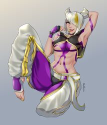 abs breasts capcom female female_focus female_only juri_han lollipop muscular muscular_female solo solo_female solo_focus street_fighter street_fighter_6 thotlerrr toned toned_female toned_stomach treartz white_hair yellow_eyes yellow_hair rating:Questionable score:21 user:Monbo