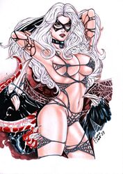 2023 artist_signature big_breasts black_cat_(marvel) breasts dated ed_benes_studio felicia_hardy female_focus female_only frank_lima high_resolution long_hair looking_at_viewer marvel marvel_comics spider-man_(series) symbiote tongue venom white_hair rating:Questionable score:27 user:Dragon98