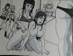 3girls 6girls ahe_gao akimiya_sayaka animal_ears areolae arms artist_request audience bare_arms bare_shoulders being_recorded being_watched bitch_taken_for_walk black_hair bouncing_breasts breasts brown_hair chubby clothed_female clothed_female_nude_female clothed_sex collar curvy dog_ears doggy_style erect_nipples exhibitionism exhibitionist exposed fake_animal_ears female female_only female_penetrated female_penetrating female_with_female femdom femsub fucked_silly green_eyes hairband half-closed_eyes huge_breasts human human_only leash lezdom light-skinned_female light_skin long_hair masturbating_while_watching mind_break multiple_girls nipples nude open_clothes open_mouth open_shirt pubic_hair public public_exposure public_nudity public_sex public_use rinkan_biyaku_chuudoku_nigeba_nashi!_1428_nin_no_seito_zenin_ni_sex_sareru_reijou_sayaka rinkan_biyaku_chuudoku_zenpen schoolgirl sex sex_slave shirt shoulders strap-on swinging_breasts taken_from_behind teenager tongue tongue_out vaginal_object_insertion watching yuri rating:Explicit score:51 user:A_chiqita2