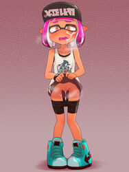 blue_eyes creampie crying cum cum_in_mouth cum_in_pussy cum_on_face embarrassed exposed_pussy female_only hat inkling inkling_girl k no_panties orange_eyes organ_rn pink_hair pussy shoes short_hair shorts skinny small_breasts splatoon tan_body tank_top thin_waist rating:Explicit score:102 user:Bobusan