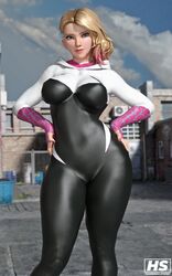 3d 3d_(artwork) alternate_version_at_source alternate_version_available ass ass_focus big_ass big_breasts big_butt blonde_female blonde_hair blonde_hair_female blue_eyes breasts costume eyebrow_piercing gwen_stacy gwen_stacy_(spider-verse) hagiwara_studio hd hoodie hoodie_bodysuit marvel marvel_comics spandex spider-gwen spider-man:_across_the_spider-verse spider-man:_into_the_spider-verse spider-man_(series) superhero superhero_costume superheroine thick_thighs tight tight_clothes tight_clothing tight_fit wide_hips rating:Questionable score:72 user:Crcole331