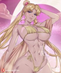 1girls arttoru big_breasts bikini bishoujo_senshi_sailor_moon hourglass_figure huge_breasts sailor_moon solo solo_female solo_focus standing usagi_tsukino rating:Explicit score:197 user:baklamaster