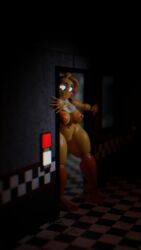 3d 3d_(artwork) chica_(fnaf) five_nights_at_freddy's prosherif solo solo_female tagme toy_chica_(fnaf) rating:Questionable score:22 user:Prosherif