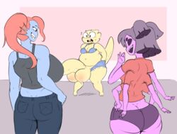 1futa 2d 2girls 6_arms alphys angstrom animal_humanoid anthro arachnid arachnid_humanoid arthropod arthropod_humanoid ass ass_cleavage balls big_balls big_breasts big_penis blue_body blush bottomwear bra breasts butt_crack clothing cutoffs denim denim_clothing duo eyewear female fish fish_humanoid ftg_crossgender fti_crossgender futanari genitals glasses grey_hair group gynomorph hair hi_res huge_balls huge_breasts huge_cock humanoid hyper hyper_balls hyper_genitalia hyper_penis intersex lizard marine marine_humanoid muffet multi_arm multi_limb non-mammal_breasts open_mouth panties pants penis ponytail purple-skinned_female purple_body purple_skin red_hair reptile rule_63 scalie shirt shorts smile spider_humanoid topwear trio undertale undertale_(series) underwear undyne yellow_body rating:Explicit score:98 user:bot