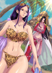 bare_legs bare_shoulders belly bikini boa_hancock cavegirl cavewoman erect_nipples erect_nipples_under_clothes female female_only jungle jungle_girl kakutou_oukoku leopard leopard_print leopard_print_bikini loincloth loincloth_aside navel nico_robin nipple_bulge nipples nipples_visible_through_clothing one_piece post-timeskip prehistoric primitive pussy skindentation slim_waist stomach tarzan tribal visible_pussy wide_hips rating:Questionable score:177 user:horsecock-whore