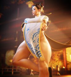 1girls 3d amateurthrowaway arms_crossed asian_female capcom chun-li female female_only no_panties solo street_fighter street_fighter_6 tagme rating:Questionable score:61 user:Xotoj