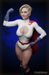 1girls 3d big_breasts blender blonde_female blonde_hair blue_boots blue_eyes blue_gloves boob_window boots cape dc dc_comics female female_only fisherman gloves injustice_2 kara_zor-el kryptonian leotard light-skinned_female light_skin pinup power_girl red_belt red_cape short_hair smile solo solo_female thighs toned toned_body toned_female toned_legs toned_thighs watermark white_leotard rating:Explicit score:15 user:fisherman12020