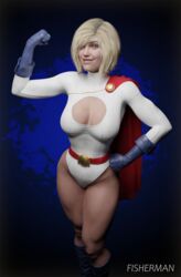 1girls 3d big_breasts blender blonde_female blonde_hair blue_boots blue_eyes blue_gloves boob_window boots cape dc dc_comics female female_only fisherman gloves injustice_2 kara_zor-el kryptonian leotard light-skinned_female light_skin pinup power_girl red_belt red_cape short_hair smile solo solo_female thighs toned toned_body toned_female toned_legs toned_thighs watermark white_leotard rating:Explicit score:32 user:fisherman12020