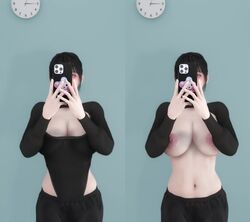 1girls 3d animated areolae bangs big_breasts big_nipples black_eyes black_hair bounce bouncing_breasts breasts cleavage clock curvy curvy_body curvy_female curvy_figure female female_only fingernails huge_breasts iphone jumping large_breasts large_nipples long_fingernails mafavam milf mirror_selfie mp4 nipples selfie solo solo_female sound sweater sweatpants thick video voluptuous wall_clock rating:Questionable score:200 user:rgshrad