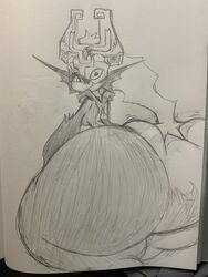 1girls ass ass_focus atsuinekowo big_ass bubble_butt female female_only huge_ass hyper_ass imp_midna looking_back massive_ass midna monochrome nintendo sketch solo tagme the_legend_of_zelda rating:Explicit score:14 user:Kidenyfailur