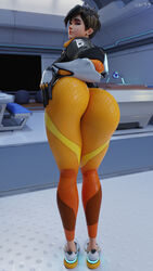 3d 3d_(artwork) ass big_ass blender_(software) blizzard_entertainment brown_hair chronal_accelerator clothing csr55 footwear harness human large_ass lena_oxton looking_at_viewer looking_back o overwatch overwatch_2 pale_skin thick_thighs tight_clothing tight_pants tights tracer wide_hips rating:Questionable score:194 user:Crcole331