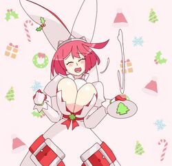 1girls 2021 ^_^ animated artist_name between_breasts blue_eyes blush bouncing_breasts breast_squeeze breasts choker christmas cleavage clothed clothing cookie dress elphelt_valentine eyebrows_visible_through_hair female female_only food gloves guilty_gear guilty_gear_xrd happy hat head_tilt holding_plate huge_boobs huge_breasts icing large_breasts open_mouth patreon pink_hair plate rtil sexually_suggestive short_playtime smile solo standing suggestive_fluid tagme tongue video white_clothing rating:Questionable score:245 user:kallen2020