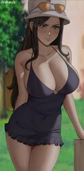 clothed female female_only nico_robin one_piece oroborusart post-timeskip savagexthicc rating:Questionable score:193 user:trenchcoat