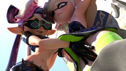 2girls 3d blue-tinted_eyewear callie_(splatoon) dubious_butter female female/female green-tinted_eyewear hand_under_skirt hypno_shades_(splatoon) incest marie_(splatoon) marie_(wo262) octo_callie one_eye_closed pink-tinted_eyewear questionable_consent splatoon squid_sisters stockings sunglasses tattoo tech_control thighhighs tinted_eyewear touching_pussy yuri rating:Explicit score:76 user:Myboy