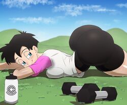 1girls ass_focus ass_up big_ass big_breasts black_hair black_shorts blue_eyes blush bottle bottomwear breasts bubble_ass bubble_butt clothing dat_ass dragon_ball dragon_ball_z dumbbell dumptruck_ass female female_only hair half-closed_eyes huge_ass large_ass massive_ass medium_breasts metalsplinter pawg shirt short_hair shorts smile solo solo_female sweat sweat_stain sweatdrop sweating sweaty_armpits sweaty_body teenager thick_ass thick_thighs thighs tomboy top-down_bottom-up topwear videl water_bottle white_shirt rating:Explicit score:306 user:daft_human