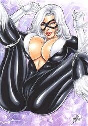 1girls 2023 big_breasts black_cat_(marvel) black_mask blue_eyes ed_benes_studio felicia_hardy hi_res lanio_sena latex latex_suit long_hair marvel marvel_comics mask masked_female milf no_bra no_bra_under_clothes seductive_look skin_tight slutty_outfit spider-man_(series) spider_web white_hair rating:Questionable score:69 user:Dragon98