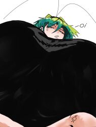  alien_girl big_breasts bottom_view ear_piercing green_hair pov roach rochi rochi(rrrroch1) rrrroch1 taller_girl tattoo tomboy  rating:explicit score: user:bot