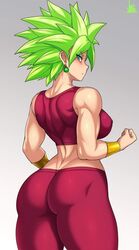 1girls ass ass_focus big_ass curvy curvy_figure dat_ass dragon_ball dragon_ball_super female female_only fit fit_female green_hair jmg kefla legendary_super_saiyan light_skin light_skinned_female saiyan solo super_saiyan super_saiyan_2 thick_thighs tight_clothing wide_hips rating:Questionable score:216 user:Huxliu