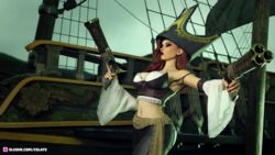 1girls 2023 3d clothed clothing cslate fanart female female_only holding_gun holding_object holding_weapon large_breasts league_of_legends lipstick miss_fortune outdoor outdoors outside pirate_girl pirate_ship red_hair red_lipstick solo solo_female standing rating:Questionable score:9 user:stopbeingabrokenwebsite