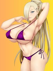 1girls aqua_eyes armpit big_breasts bikini blonde_female blonde_hair blonde_hair_female boruto:_naruto_next_generations edit edited erect_nipples erect_nipples_under_bikini female female_focus female_only female_solo hair_clip hair_covering_eye hair_covering_face hair_tie ino_yamanaka large_breasts long_hair mature mature_female micro_bikini milf naked naked_female naruto naruto_(series) nipples ponytail revealing_swimsuit sideboob skimpy skimpy_bikini smile solid_color_background swimsuit thick_thighs thighs toned toned_body toned_female ttrop voluptuous rating:Explicit score:135 user:Dekorin