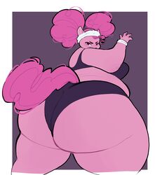 1girls 2022 anthro ass ass_focus bbw big_ass chubby crop_top dat_ass dumptruck_ass equine fat_ass female female_only friendship_is_magic huge_ass iaredumbo large_ass looking_at_viewer looking_back my_little_pony pink_hair pink_skin pinkie_pie_(mlp) shorts solo straight_hair thick_ass thick_thighs thunder_thighs wide_hips rating:Questionable score:62 user:Rex_Hollins