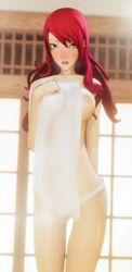 1girls 3d 3d_(artwork) amateurthrowaway atlus blush breasts embarrassed female female_only hair_over_one_eye high_resolution large_breasts long_hair mitsuru_kirijo nipples open_mouth panties persona persona_3 red_eyes red_hair see-through slim_waist solo solo_female thighs towel towel_only wet wet_body white_panties rating:Explicit score:103 user:NightSky77