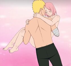 1boy1girl ambiguous_background bandaged_arm barefoot before_sex blonde_hair blue_eyes blush boruto:_naruto_next_generations carrying carrying_partner completely_nude completely_nude_female embarrassed happy happy_female imminent_sex jack_.mery larger_male long_hair male/female naruto naruto_(series) pants petite pink_hair princess_carry romantic romantic_ambiance romantic_couple sakura_haruno shirtless shirtless_(male) short_hair size_difference smaller_female smile straight uzumaki_naruto valentine's_day walking rating:Explicit score:22 user:Dekorin