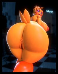 1girls 3d 3d_(artwork) ass ass_focus big_ass big_thighs five_nights_at_freddy's five_nights_at_freddy's_2 fnaf furry lips massive_ass pussy rckke rear_view solo solo_female toy_chica toy_chica_(fnaf) rating:Explicit score:109 user:Fordtruck22