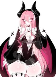 horns no_pupils pink_hair sarvente sarvente_(dokki.doodlez) sarvente_(friday_night_funkin) tagme thick_thighs thighhighs usa37107692 rating:Questionable score:173 user:GusFringer