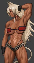 1girls abs animal_ears armpits big_breasts blonde blonde_hair breasts brown_skin cessa dark-skinned_female dark_skin dog_ears dog_girl female female_only ghislaine_dedoldia large_breasts muscles muscular muscular_female mushoku_tensei solo standing rating:Questionable score:137 user:justausername