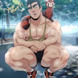 1boy abs antibooart avatar_legends bolin english_text fire_ferret jockstrap male male_only muscles muscular muscular_male nickelodeon outdoors outside pabu pecs teen_boy text the_legend_of_korra thick_thighs rating:Safe score:45 user:deleted100360