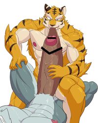 abs bara biceps censored furry gay hyper hyper_balls hyper_genitalia hyper_penis hyper_testicles legs_apart male male_focus male_only muscle muscles muscular muscular_arms muscular_ass muscular_back muscular_legs muscular_male muscular_thighs nipples pecs pulling_foreskin spreading_legs tiger tsukigata_rossi veins veiny_penis rating:Explicit score:14 user:shadac